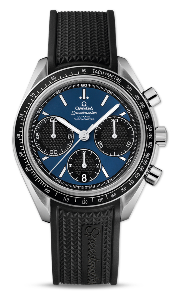 UK Omega Speedmaster Racing Blue Dial Copy Watches 