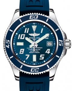 Breitling Superocean 42 Limited Replica Watches With Blue Rubber Straps