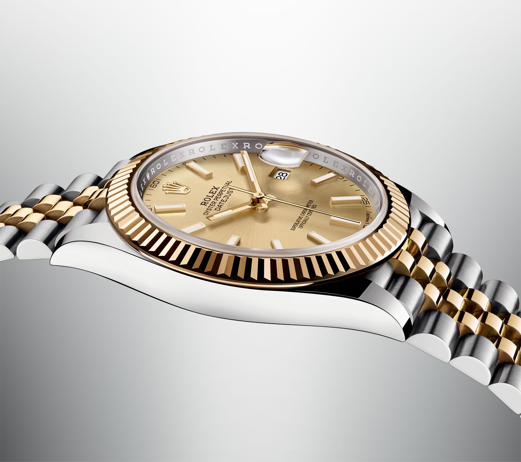 fake yellow gold dial Rolex Oyster Perpetual Datejust