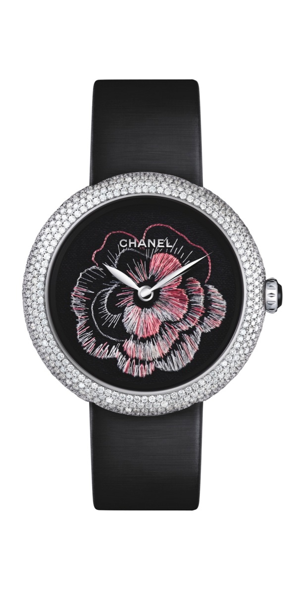 Chanel Mademoiselle Prive Camelia Brode Artistic Crafts Watch Prize
