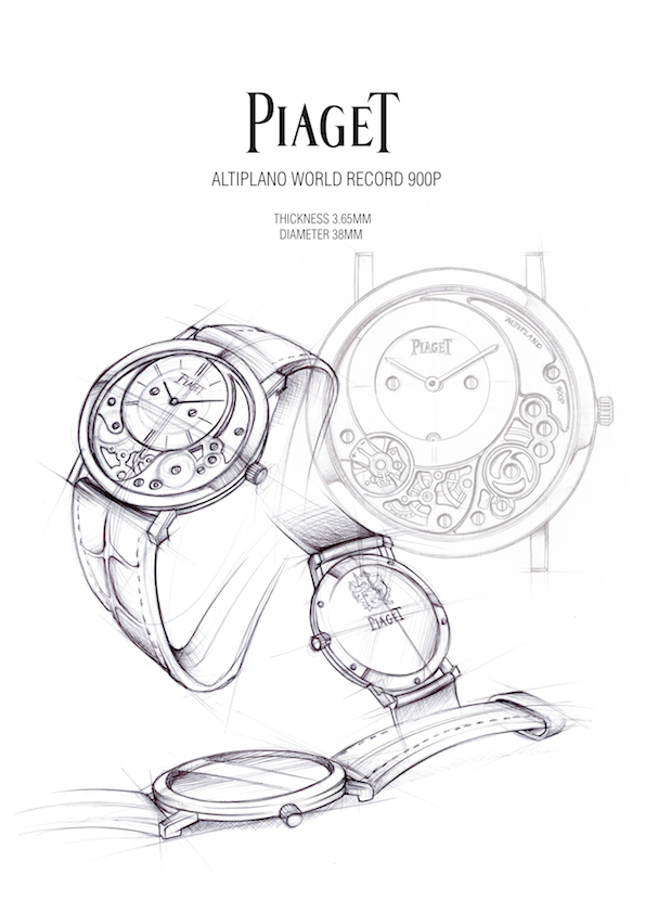 Piaget Altiplano 38mm 900P Drawing
