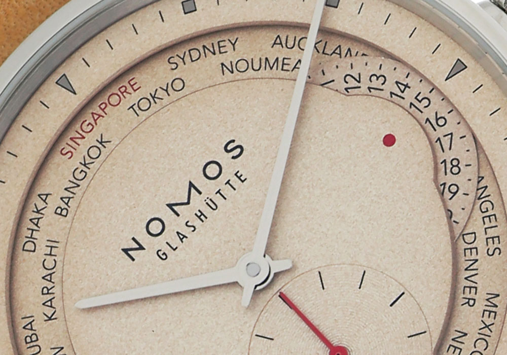 Nomos 'Red Dot' Limited Edition Zürich Weltzeit Watch For Singapore Watch Releases 